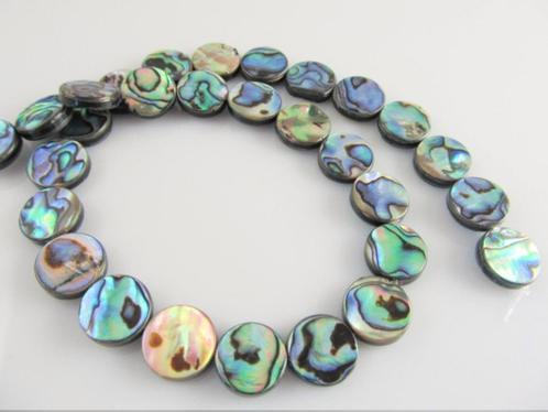 Abalone muntkraal circa 12 mm, Hobby en Vrije tijd, Kralen en Sieraden maken, Nieuw, Kraal, Ophalen