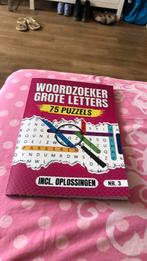 WOORDZOEKER GROTE LETTERS, Hobby en Vrije tijd, Denksport en Puzzels, Ophalen of Verzenden, Zo goed als nieuw