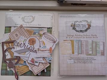 49 and Market,  Nature Study ephemera bits en cardstock beschikbaar voor biedingen
