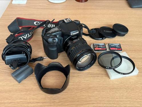 Canon EOS 40D + 28-135mm lens inclusief tas en accessoires, Audio, Tv en Foto, Fotocamera's Digitaal, Gebruikt, Spiegelreflex