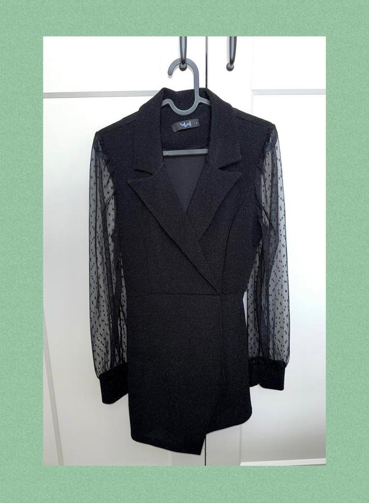 Playsuit met glitters (Most Wanted), Kleding | Dames, Jumpsuits, Nieuw, Maat 36 (S), Zwart, Ophalen of Verzenden