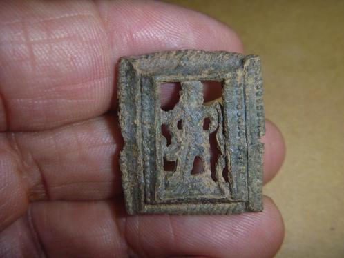 Pelgrims insigne. Profaan insigne. Bodemvondst A20, Antiek en Kunst, Antiek | Tin, Ophalen of Verzenden