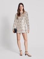 Goud zilvere glitter cocktailjurk feestjurk Mango, Kleding | Dames, Jurken, Maat 38/40 (M), Zwart, Ophalen of Verzenden, Zo goed als nieuw