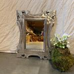 Barok Spiegel - houten lijst - zilver - 45 x 35cm -TTM Wonen, Minder dan 50 cm, Nieuw, Info@ttmwonen.nl, Minder dan 100 cm
