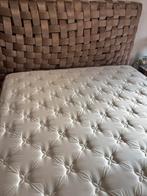 Luxury luxe Boxspring Fluweel velours- voorzetbank inclus, Ophalen, Tweepersoons, Zo goed als nieuw, Overige maten