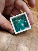 Groot lot groene agaat cabochons, Sieraden, Tassen en Uiterlijk, Edelstenen, Ophalen of Verzenden, Zo goed als nieuw