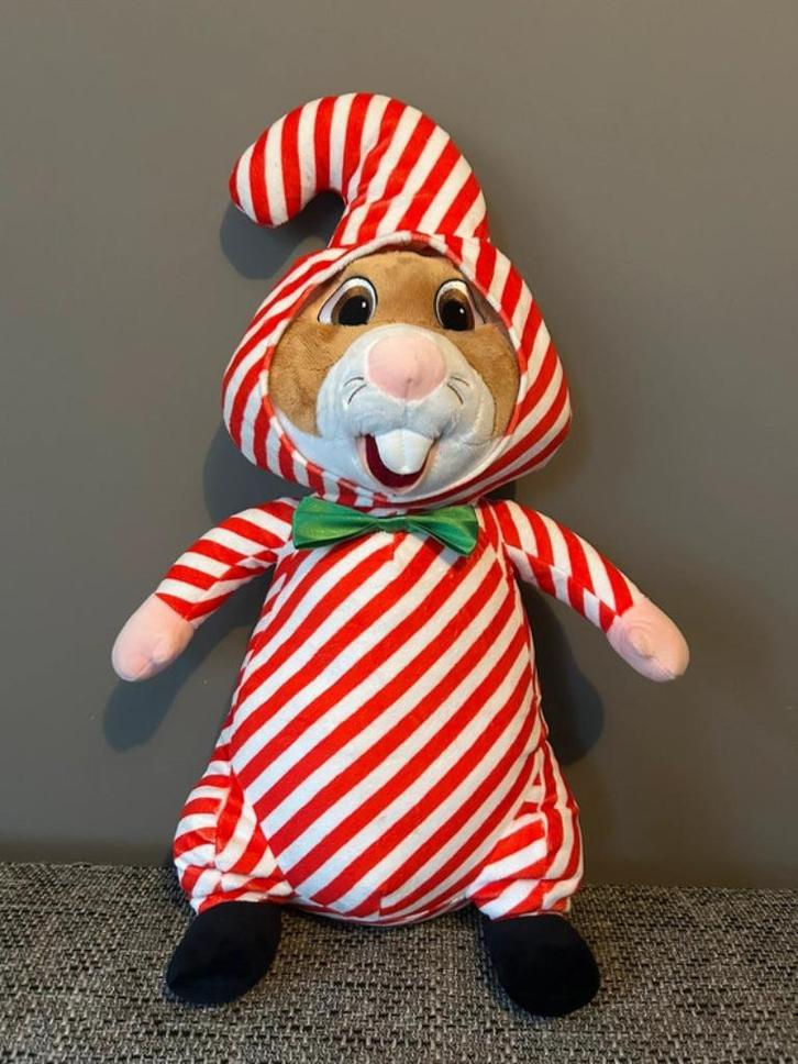 AH hamster knuffel kerst zuurstok, Kinderen en Baby's, Speelgoed | Knuffels en Pluche, Nieuw, Overige typen, Ophalen of Verzenden