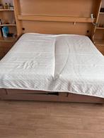 2  eenpersoons elektrische bedden, 90 cm, Gebruikt, Stof, Eenpersoons