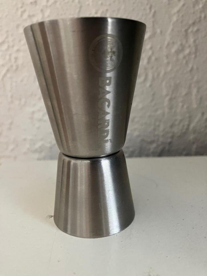 RVS maatbeker drank Bacardi, Verzamelen, Merken en Reclamevoorwerpen, Nieuw, Gebruiksvoorwerp, Ophalen of Verzenden