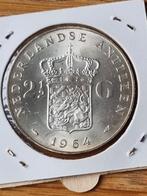 Rijksdaalder 1964 nl antillen, Postzegels en Munten, Munten | Nederland, Ophalen of Verzenden, Koningin Juliana, 2½ gulden, Zilver