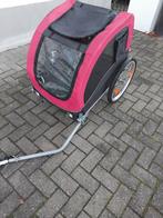 Fietskar / Hondenkar - roze/zwart, Fietsen en Brommers, Gebruikt, Minder dan 20 kg, Opvouwbaar, Ophalen of Verzenden