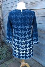 Jurk donkerblauw/ offwhite K-Design mt M Vaste prijs, Kleding | Dames, Jurken, Maat 38/40 (M), K-design, Blauw, Ophalen of Verzenden