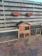 grote konijnenren. Breedte 210 cm, diepte 42 cm, grootste ho, Dieren en Toebehoren, Knaagdieren en Konijnen | Hokken en Kooien