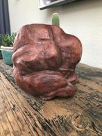 Yogiman orang malu verlegen man yogi massief houtsnijwerk, Huis en Inrichting, Woonaccessoires | Boeddhabeelden, Verburgt Vintage
