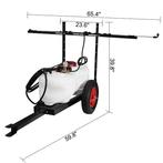 Onkruidsproeier Met Aanhanger 15.8 Gallon 60Liter, Tuin en Terras, Verzenden, Nieuw