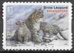 Australie: Mi. 4560 uit 2016 sneeuw luipaard, Ophalen of Verzenden, Gestempeld