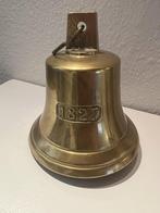 bel scheepsbel 1827 met stempel, Antiek en Kunst, Antiek | Koper en Brons, Ophalen of Verzenden, Brons