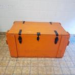 Grote Houten Kist met Metalen Beslag, Huis en Inrichting, Woonaccessoires | Kisten, Ophalen, Minder dan 50 cm, Gebruikt, 50 tot 100 cm