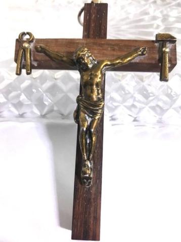 Echt Paterskruis hanger brons Christus origineel Vintage🙏🤗 beschikbaar voor biedingen