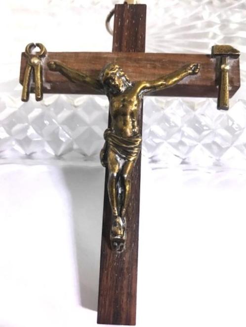 Echt Paterskruis hanger brons Christus origineel Vintage🙏🤗, Antiek en Kunst, Antiek | Religie, Ophalen of Verzenden