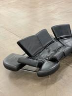 Edra Flap Sofa | Zwart Leer | NIEUWSTAAT + Garantie, 300 cm of meer, Ophalen of Verzenden, Zo goed als nieuw, Rechte bank