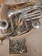 Diverse koperblaasinstrumenten - Onderdelen, Muziek en Instrumenten, Blaasinstrumenten | Hoorns, Ophalen, Gebruikt, Overige typen
