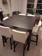 IKEA Bjursta Bartafel met 6 stoelen, Ophalen, Gebruikt, Inclusief barstoelen