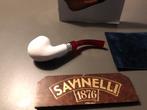SAVINELLI meerschuim  tabaks pijp vederlicht met zilver ring, Verzamelen, Rookartikelen, Aanstekers en Luciferdoosjes, Verzenden