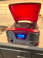 Bigben TD79 Retro Platenspeler/Radio/CD !, Nieuw, USB-aansluiting, Platenspeler, Ophalen