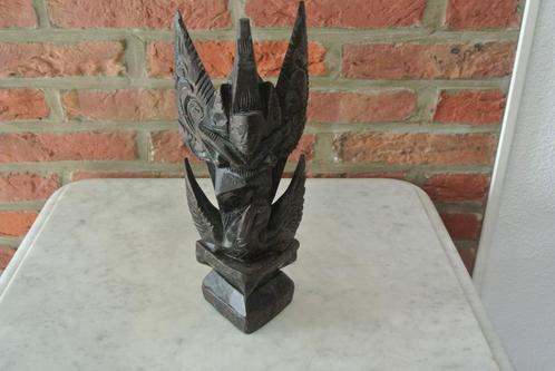 Vintage Uitgestoken Balinees Beeld/Masker, Antiek en Kunst, Kunst | Beelden en Houtsnijwerken, Ophalen of Verzenden
