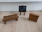Steiff houten schoolbankjes met lessenaar., Ophalen of Verzenden, Nieuw