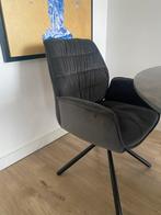 4 Mooie grijze eetkamerstoelen, Huis en Inrichting, Fauteuils, Ophalen, Minder dan 75 cm, Zo goed als nieuw, Metaal