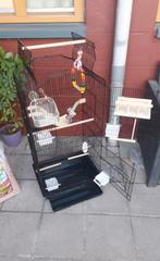 Te koop mooie grote zwarte vogelkooi kooi 1 weken oud, Ophalen, Zo goed als nieuw, Metaal, Vogelkooi