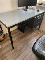 Stalen bureau met laden - 120x60x72cm, Huis en Inrichting, Bureaus, Ophalen of Verzenden, Gebruikt, Bureau