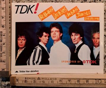 Vintage sticker TDK logo merk the Rolling Stones Urban  beschikbaar voor biedingen