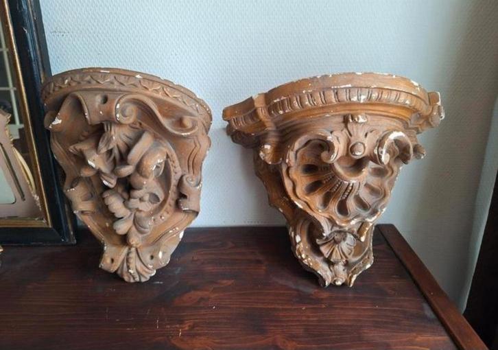 Antieke Muurconsoles/Console/Wandplateau/Consoles, Antiek en Kunst, Curiosa en Brocante, Ophalen of Verzenden