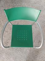 2 Segis Breeze stapelbare stoelen in de kleur groen, Huis en Inrichting, Stoelen, Metaal, Gebruikt, Ophalen