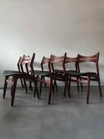 Vintage Deense eetkamerstoelen door Erik Buch, model 310, Huis en Inrichting, Stoelen, Vintage retro midcentury deens design, Vijf, Zes of meer stoelen