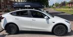Tesla Y dakdragers + Dakkoffer 640 liter Glossy Zwart, Ophalen, Zo goed als nieuw