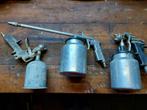 Perslucht verfspuiten set - 3 stuks, Doe-het-zelf en Verbouw, Schildersmaterialen, Ophalen of Verzenden, Gebruikt, Verfspuit of Verfpomp