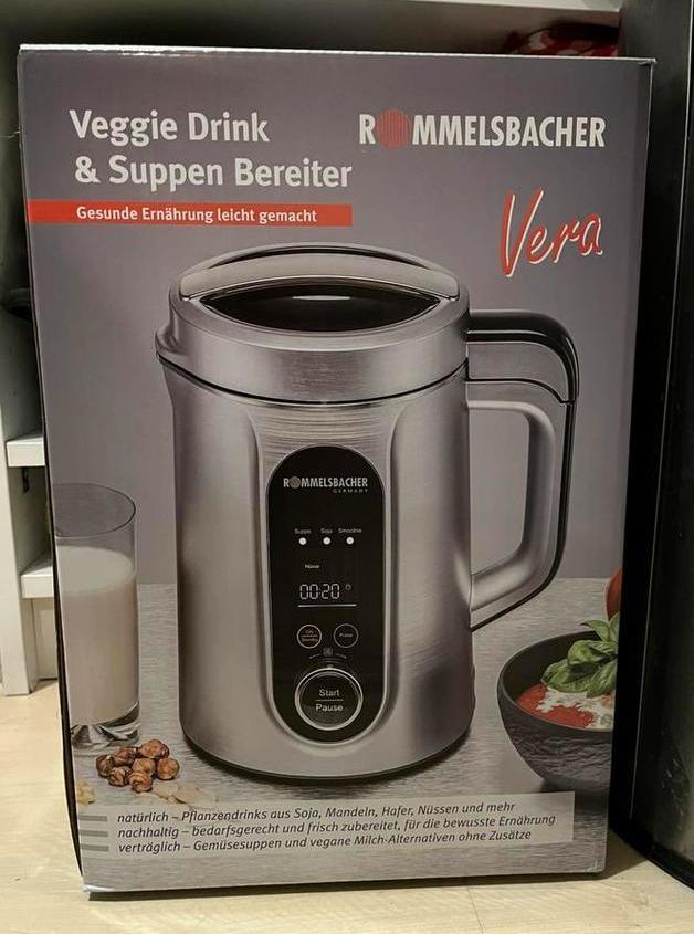 Rommelsbacher Vera plantaardige melkmaker soepmaker, Witgoed en Apparatuur, Blenders, Zo goed als nieuw, Blender, Ophalen of Verzenden