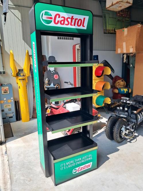 Prachtig mooi zwaar metalen Castrol Olie rek mooi en stevig., Verzamelen, Merken en Reclamevoorwerpen, Zo goed als nieuw, Reclamebord