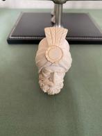 Antieke handgesneden meerschuim Sultan in foedraal , gemerkt, Overige typen, Ophalen of Verzenden, Zo goed als nieuw