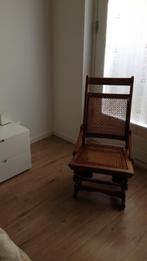 Antieke engelse eikenhouten schommelstoel, Antiek en Kunst, Ophalen