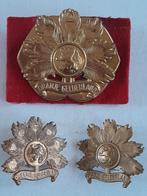 Setje emblemen R.I. Oranje Gelderland, Verzamelen, Ophalen of Verzenden, Landmacht, Nederland, Embleem of Badge