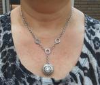 Zilveren prachtig collier BVL GARI nr.1427, Met hanger, Verzenden, Zo goed als nieuw, Zilver