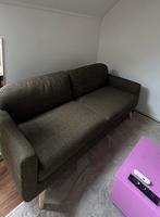 Donkergroene Leen Bakker Lilly bank, Huis en Inrichting, Banken | Bankstellen, Ophalen, Hout, 150 tot 200 cm, Driepersoons