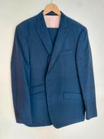 Driedelig donkerblauw maatpak, maat 54 (nieuwstaat!), Ophalen of Verzenden, Zo goed als nieuw, Maat 52/54 (L), Blauw