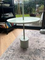 Bijzettafel, Huis en Inrichting, Minder dan 55 cm, Gebruikt, Metaal of Aluminium, Rond