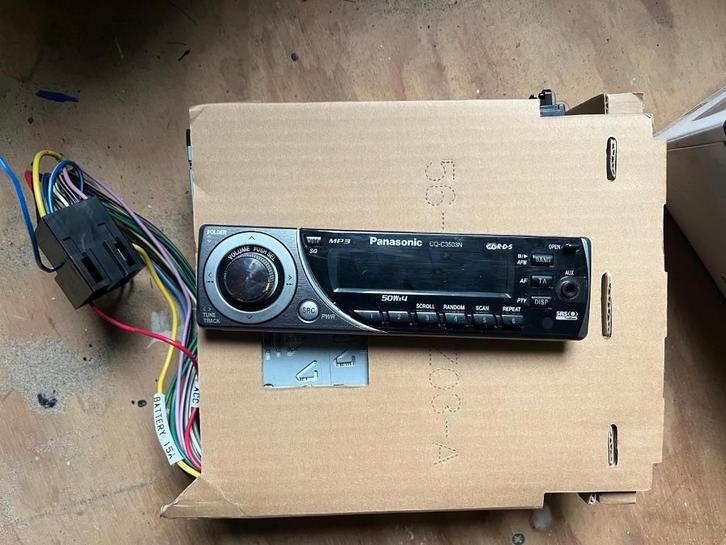 Panasonic CQ-C3503N autoradio – met kabelboom, Auto-onderdelen, Overige Auto-onderdelen, Gebruikt, Ophalen of Verzenden